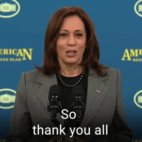 Kamala Harris Speech Thank You All GIF