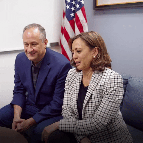 Kamala Keeps On Laugh GIF