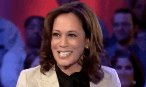 Kamala Laugh Big Smile Haha GIF