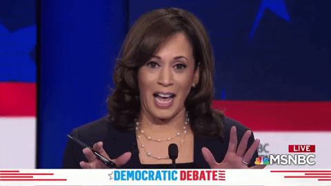 Kamala Laugh Democratic Debate GIF