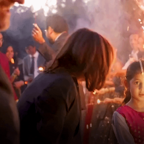 Kamala Laugh Fireworks GIF