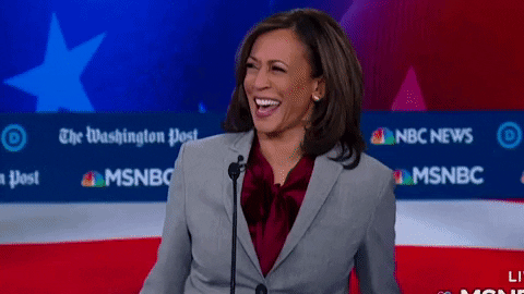 Kamala Laugh I Don't Know GIF