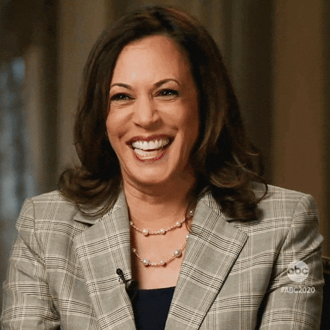 Kamala Laugh Laughing With President Biden GIF