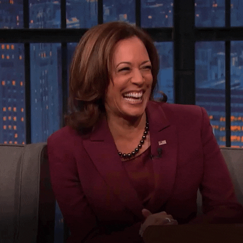 Kamala Laugh Live GIF