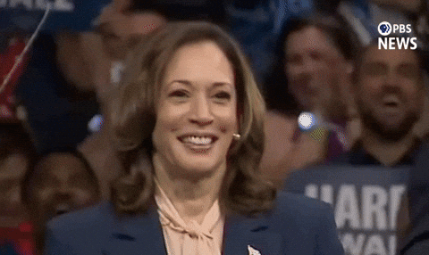 Kamala Laugh On Live News GIF