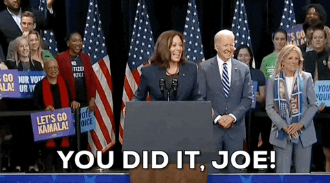 Kamala Laugh Says You Did It Joe GIF
