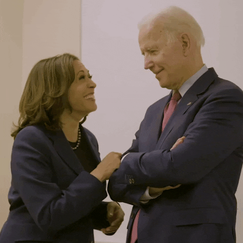 Kamala Laugh With Joe Biden GIF