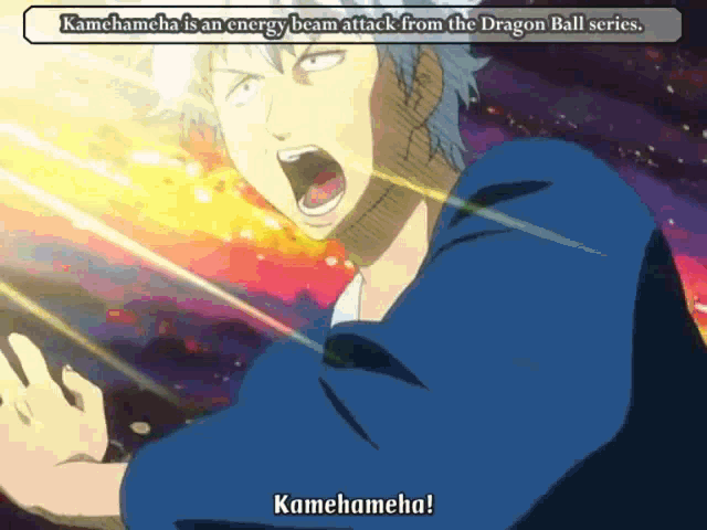 Kamehameha Wave Gintama Parody GIF