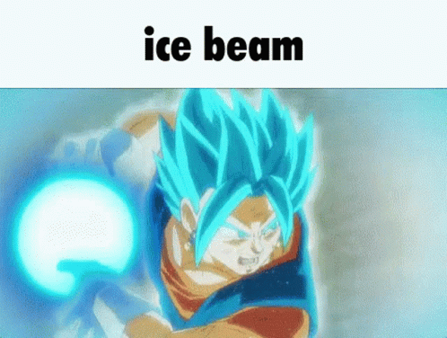 Kamehameha Wave Goku Ice Beam Blast GIF