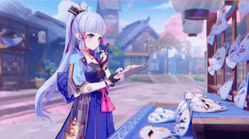 Kamisato Ayaka Masks GIF