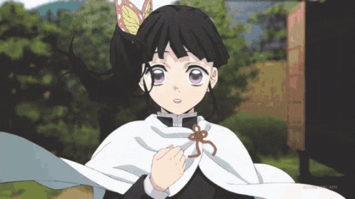Kanao Demon Slayer Waving Hair GIF