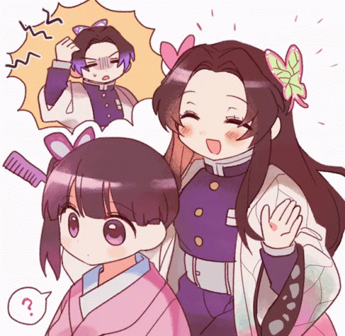 Kanao Kimetsu No Yaiba Hair Change GIF