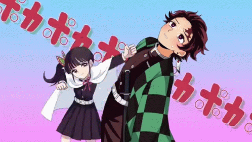 Kanao Punched Tanjiro Kamado GIF