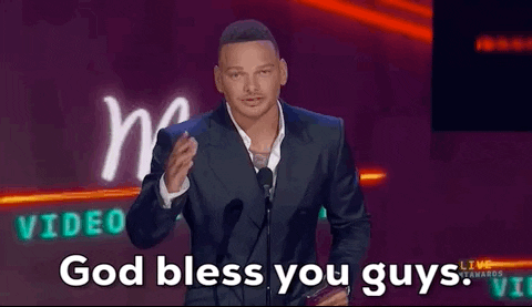 Kane Brown God Bless You Guys GIF