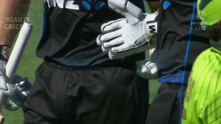 Kane Williamson Ross Taylor Handshake GIF