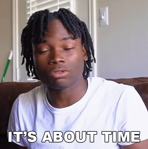 Kanel Joseph Says It's About Time GIF