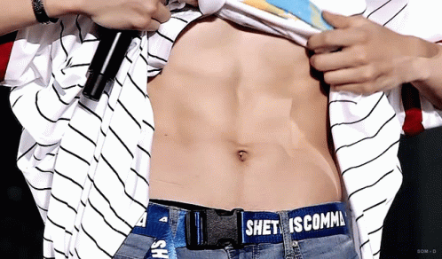 Kang Daniel Showing His Abs Kpop GIF