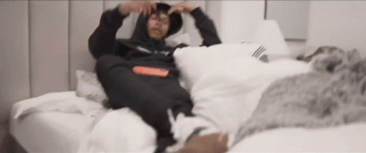 Kankan Relax On The Bed GIF
