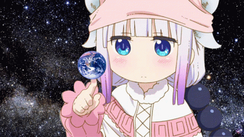 Kanna Eating Planet GIF
