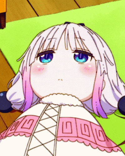 Kanna Kamui Staring Blankly GIF