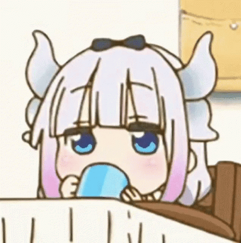 Kanna Kamui Drinking GIF