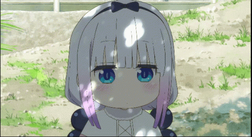 Kanna Kamui Eating Sushi GIF