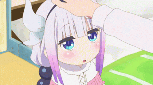 Kanna Kamui Getting Head Pat GIF
