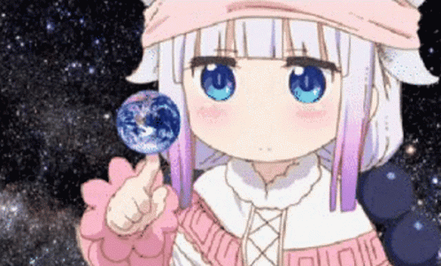 Kanna Kamui Eating Earth GIF