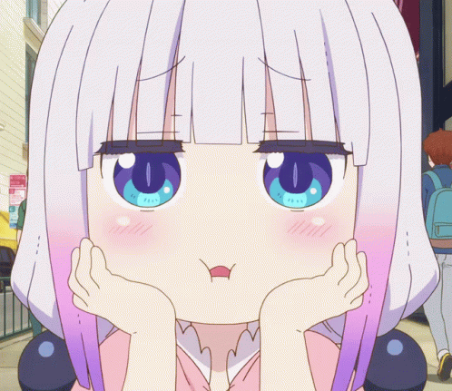 Kanna Kamui Cute Pluffy Cheeks GIF