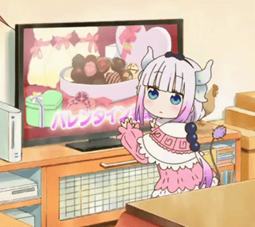 Kanna Kamui Watching Tv GIF