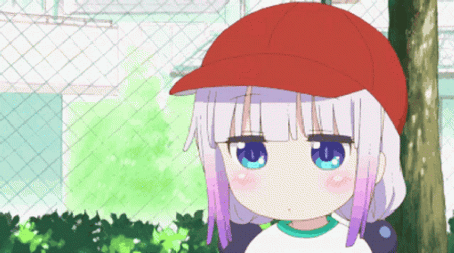 Kanna Kamui Chilling And Eating GIF