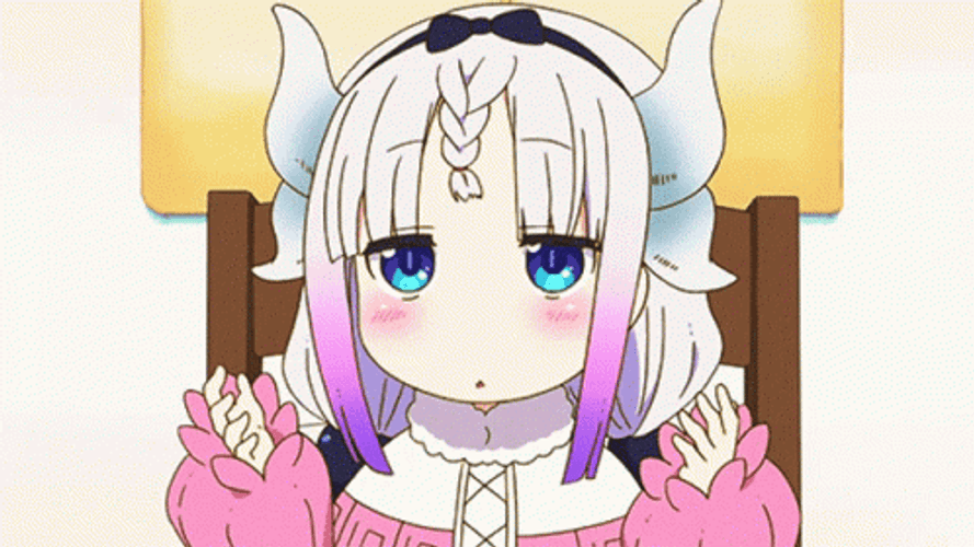 Kanna Kamui Moving Her Hair  GIF