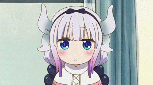 Kanna Kamui Shocked Hands Up GIF