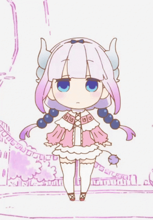 Kanna Kamui Walking  GIF