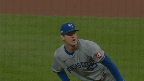 Kansas City Baseball Player Wearing Number 55