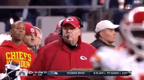 Kansas City Chiefs Andy Reid Close Up GIF