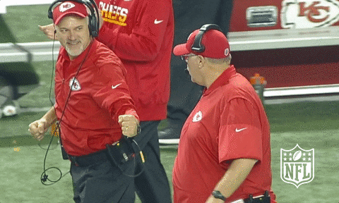 Kansas City Chiefs Andy Reid Coach Fist Bump GIF
