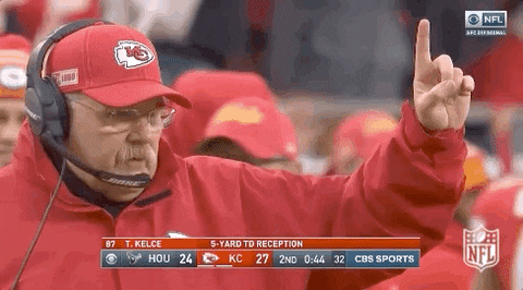 Kansas City Chiefs Andy Reid Hand Signals GIF