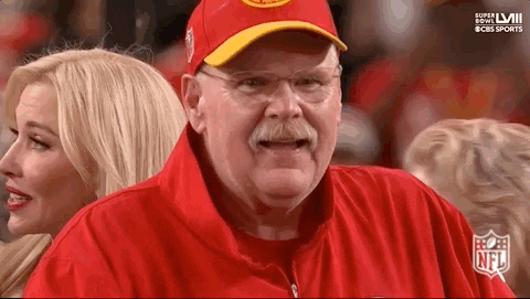Kansas City Chiefs Andy Reid Happy Cheering GIF