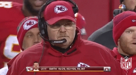 Kansas City Chiefs Andy Reid Serious Looking GIF