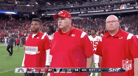 Kansas City Chiefs Andy Reid Walking Hello GIF