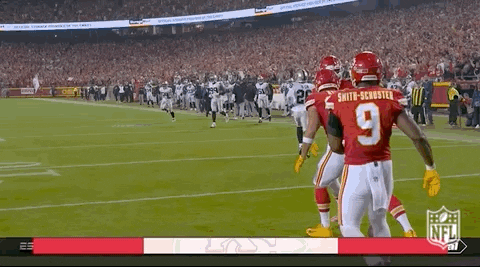 Kansas City Chiefs Celebrate Touchdown Harrison Butker GIF