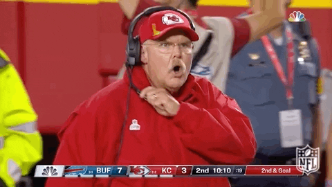 Kansas City Chiefs Coach Screaming Harrison Butker GIF