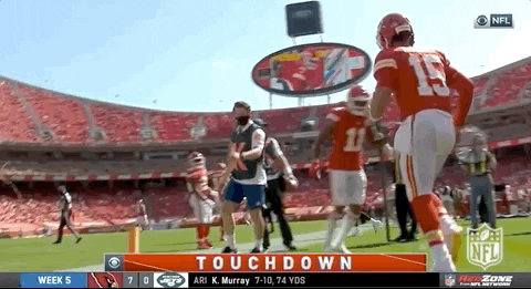 Kansas City Chiefs Goofy After Touchdown GIF