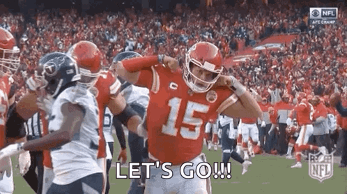 Kansas City Chiefs Mahomes Flexing GIF