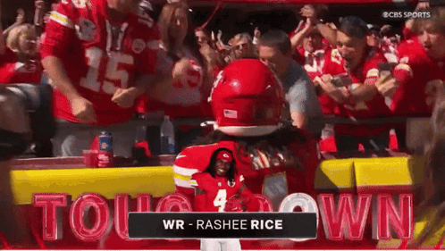 Kansas City Chiefs Mascot in Front of Crowd