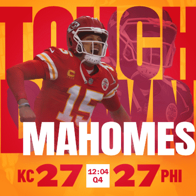 Kansas City Chiefs Patrick Mahomes Touchdown GIF