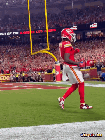 Kansas City Chiefs Player Celebrating Touchdown GIF