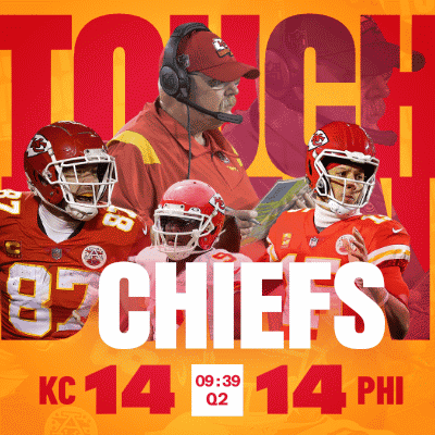 Kansas City Chiefs Poster Man Wearing Headset GIF