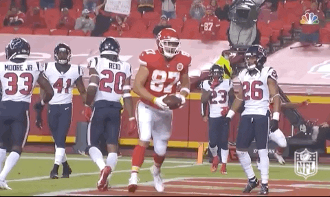 Kansas City Chiefs Travis Kelce Drop Kick GIF